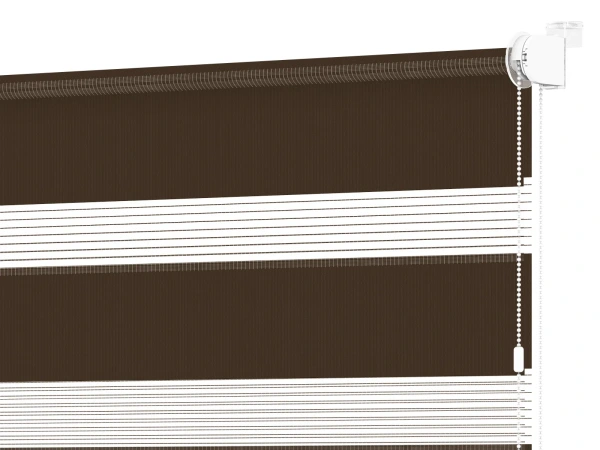 Roleta MINI - den a noc - látka Zakynthos 07 - cappuccino