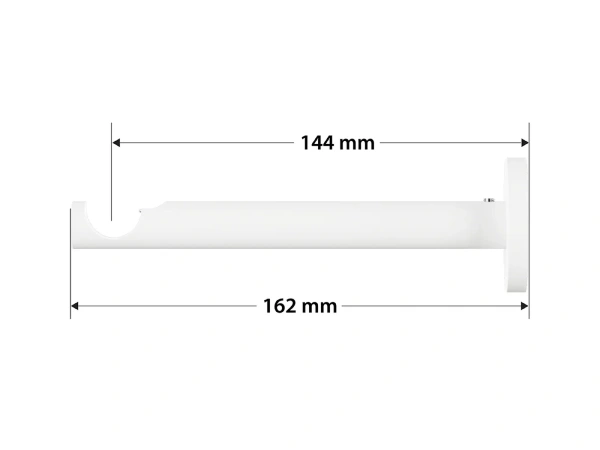 Garniža 19mm obyčajná tyč - 1rad - GUĽA CRYSTAL - čierno biela 3