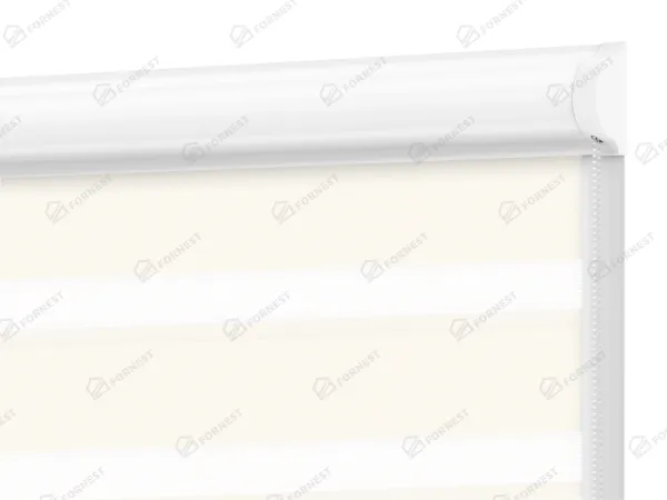 Roleta SWING PREMIUM - deň a noc - látka Zakynthos 03 - slonová kosť