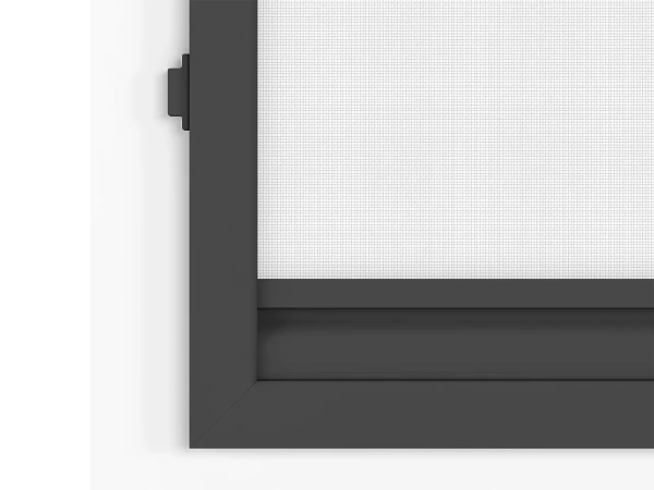 Siete proti hmyzu na DVERE - pántové - ANTRACIT - RAL 7016 - s priečkou 7