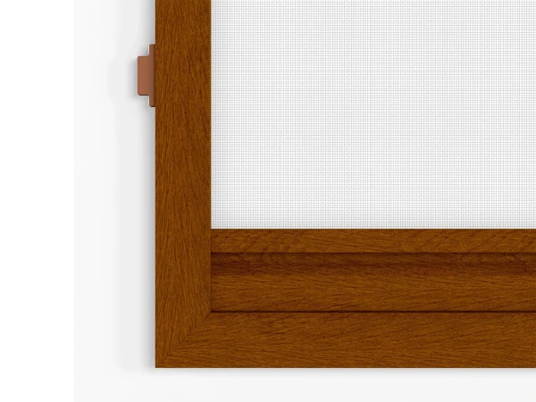 Siete proti hmyzu na DVERE - pántové - DUB ZLATÝ - drevoimitácia - bez priečky 7