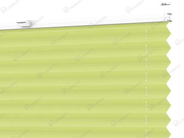 Plisé rolety LUX - látka Fresh lime 11193 - BLACKOUT (zatemňujúca)