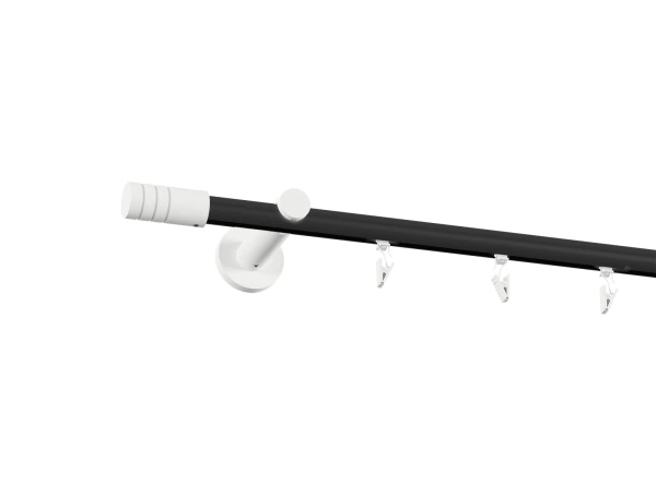 Garniža 19mm drážková tyč - 1rad - TECHNO - čierno biela 2