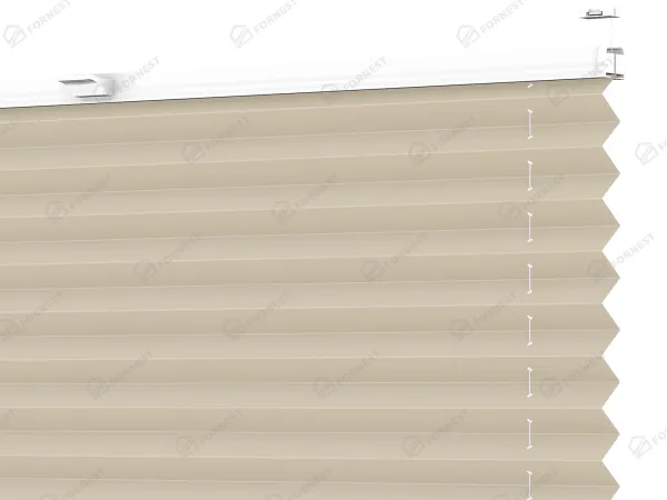 Plisé rolety LUX - látka Crafted Linen 11197 - BLACKOUT (zatemňujúca)