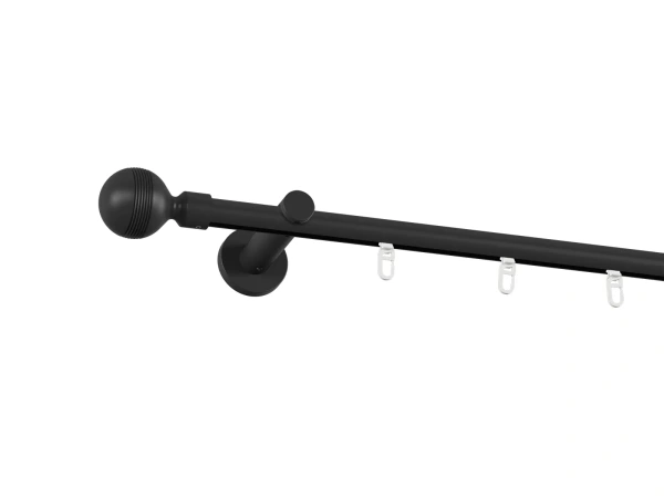Garniža 19mm drážková tyč - 1rad - GABI - čierna