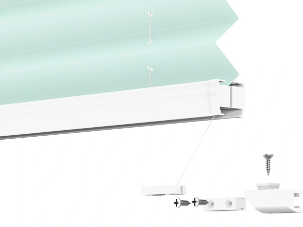 Plisé rolety LUX - látka Cool mint 11240 - BLACKOUT (zatemňujúca) 9