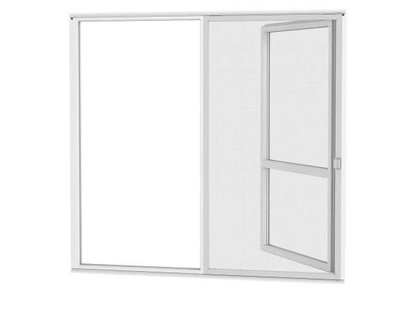 Siete proti hmyzu na DVERE - posuvné - SIVÁ - RAL 9006 - bez priečky 1