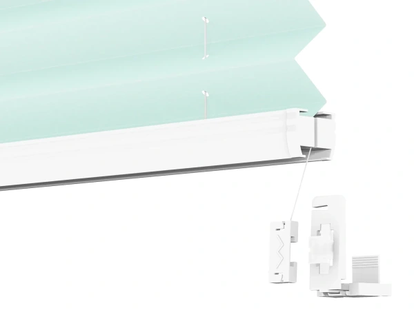 Plisé rolety LUX - látka Cool mint 11240 - BLACKOUT (zatemňujúca) 5