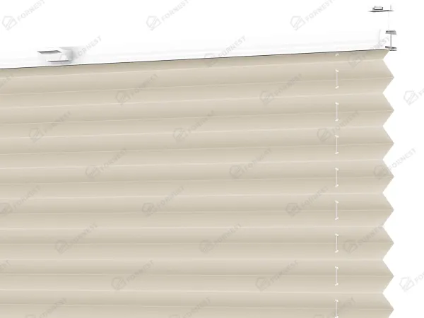 Plisé rolety LUX - látka Crafted linen 11064 - PEARL