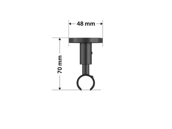 Garniža 19mm drážková tyč - 1rad - VALEC - bielo čierna 5