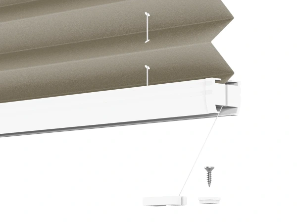 Plisé rolety LUX - látka Black coffee 11065 - PEARL 7