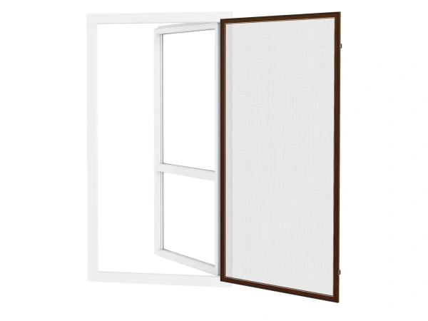 Siete proti hmyzu na DVERE - pántové - ORECH - drevoimitácia - bez priečky 2