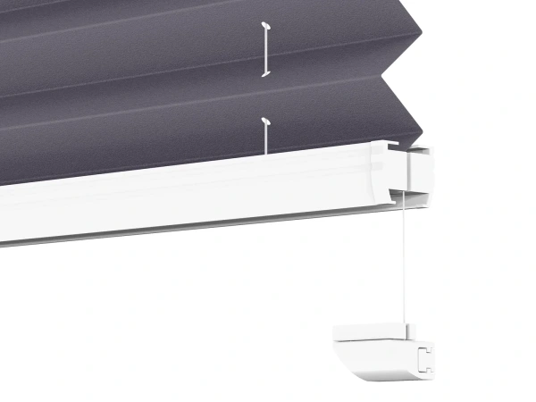 Plisé rolety LUX - látka Starless night 11187 - BLACKOUT (zatemňujúca) 8