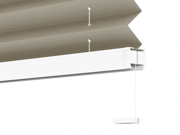 Plisé rolety LUX - látka Black coffee 11065 - PEARL 6