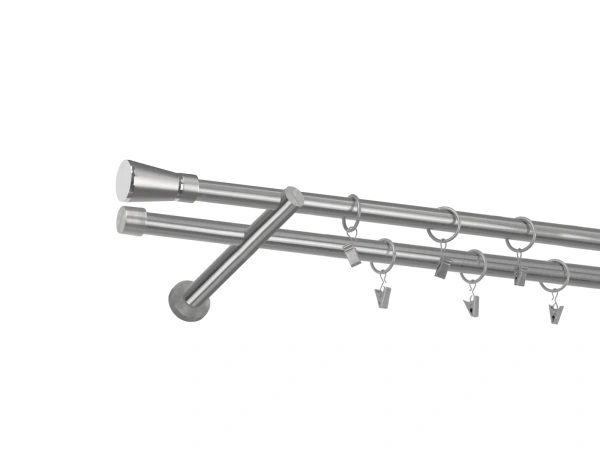 Garniža 19x19mm - 2rady - RIMINY - satin