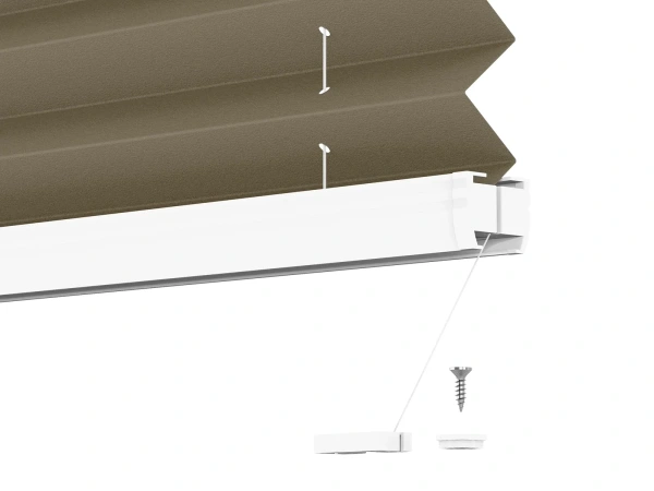 Plisé rolety LUX - látka Dark Coffee 11198 - BLACKOUT (zatemňujúca) 7