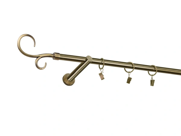 Garniža 16mm - 1rad - HÁK DVOJITÝ - antik