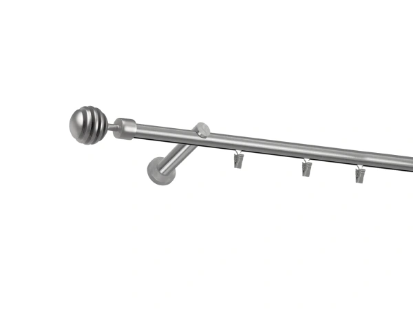 Garniža 19mm - drážková tyč - 1rad - VERONA - satin