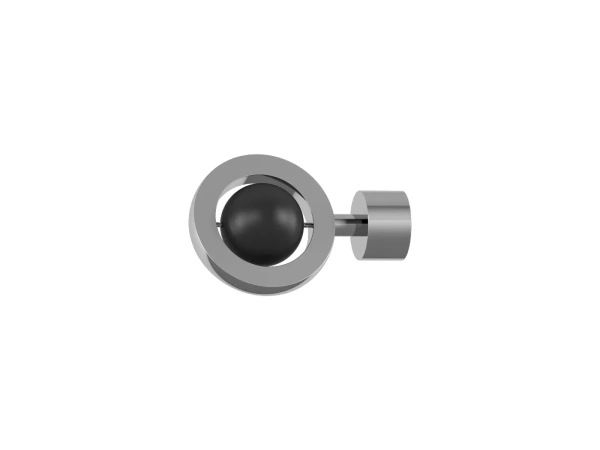 Garniža 19mm obyčajná tyč - 1rad - SFERA - čierna 2