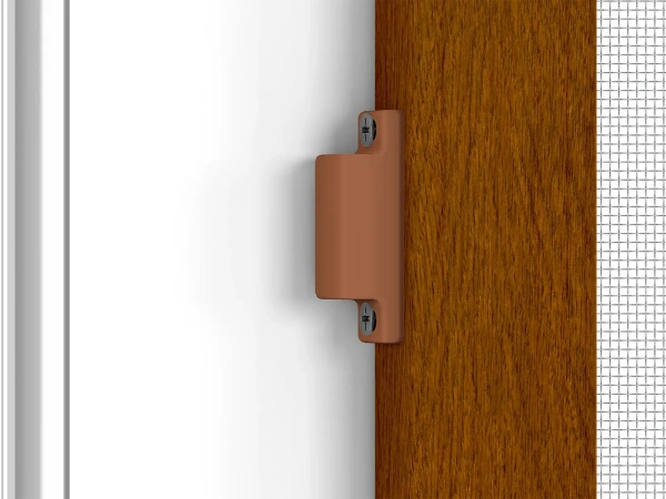 Siete proti hmyzu na DVERE - pántové - DUB ZLATÝ - drevoimitácia - s priečkou 8