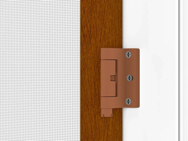 Siete proti hmyzu na DVERE - pántové - DUB ZLATÝ - drevoimitácia - s priečkou 10