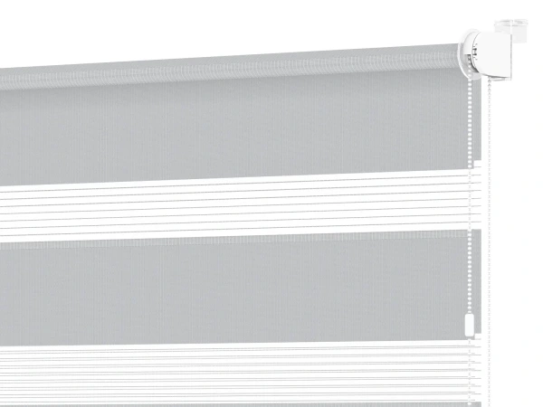 Roleta MINI - denní a noční - látka Zakynthos 12 - šedá