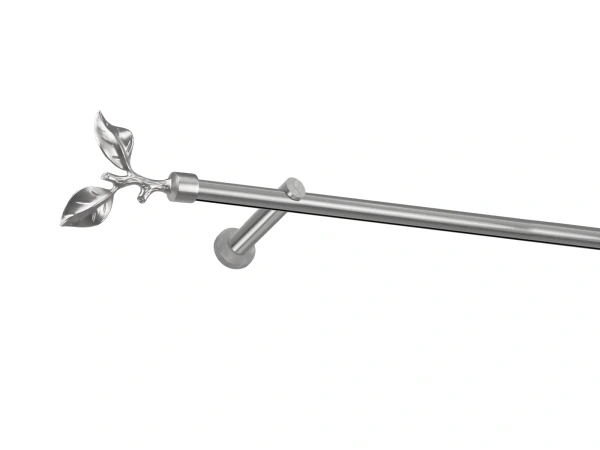 Garniža 19mm - drážková tyč - 1rad - LIST ROSE - satin 1