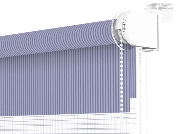 Roleta MINI - deň a noc - látka Bahama 1808 - modrá 3