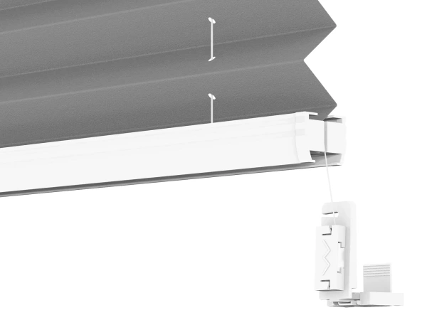 Plisé rolety LUX - látka Soft grey 11194 - BLACKOUT (zatemňujúca) 4