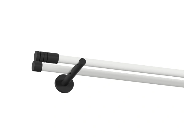 Garniža 19x19mm obyčajná tyč - 2rady - TECHNO - bielo čierna 1