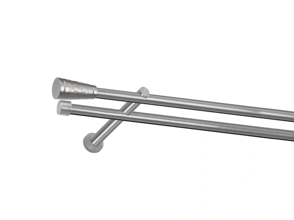 Garniža 19x19mm - drážková tyč - 2rady - SEVILLA - satin 1