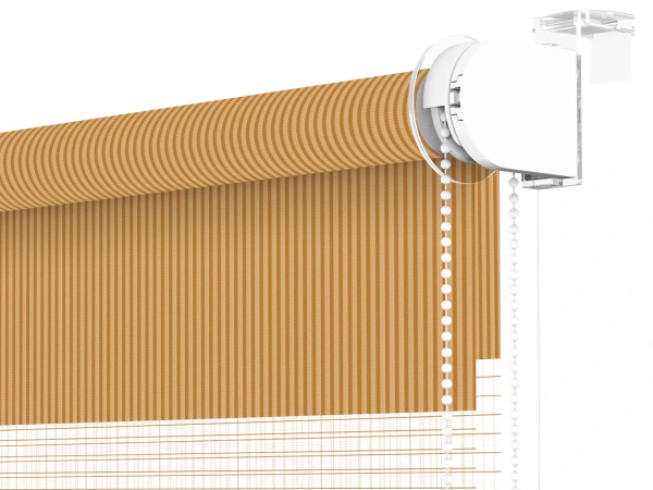 Roleta MINI - deň a noc - látka Miami 1304 - hlinená 3