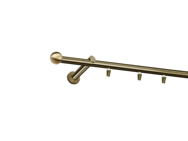 Garniža 19mm - drážková tyč - 1rad - BOLOGNA - antik