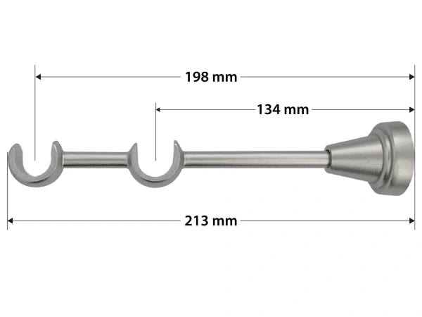 Garniža 19x19mm - 2rady - GUĽA CRYSTAL - satin 4