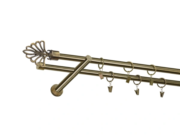 Garniža 16x16mm - 2rady - MODERN - antik