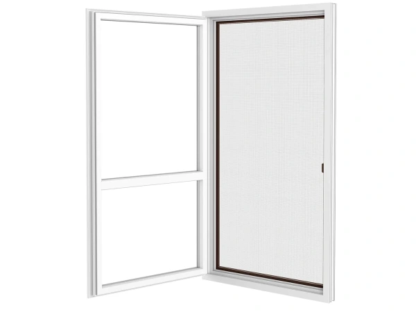 Siete proti hmyzu na DVERE - pántové v ráme SMART - TMAVOHNEDÁ - RAL 8019 - bez priečky 3