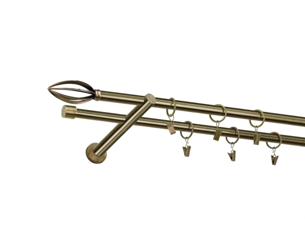 Garniža 16x16mm - 2rady - PANTEON - antik