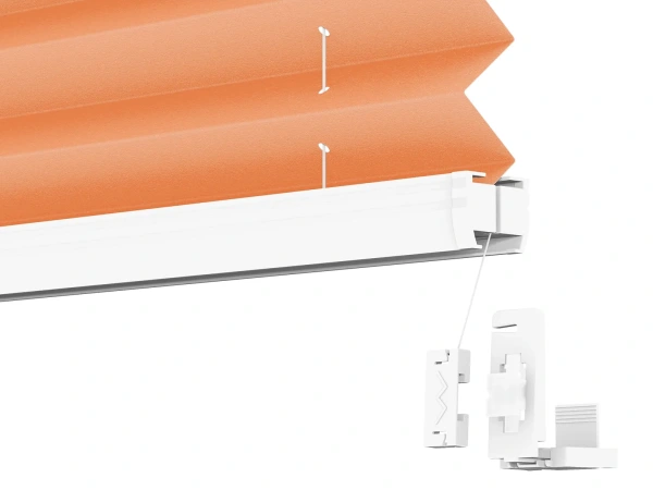 Plisé rolety LUX - látka Orange juice 11075 - PEARL 5