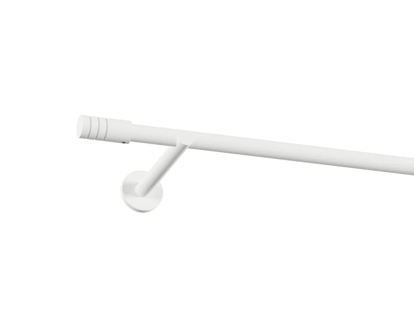 Garniža 19mm obyčajná tyč - 1rad - TECHNO - biela 1
