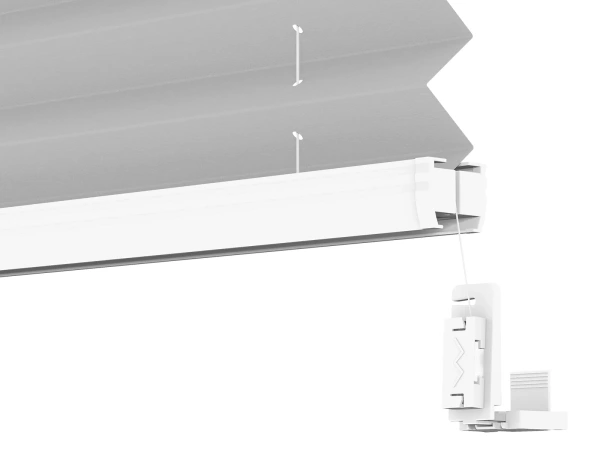 Plisé rolety LUX - látka Silver dust 11199 - BLACKOUT (zatemňujúca) 4