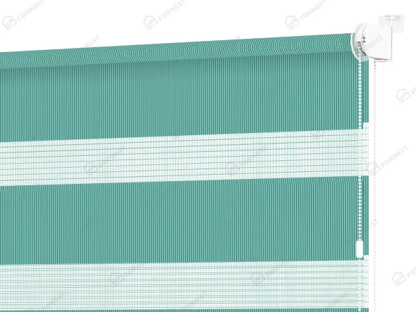 Roleta MINI - deň a noc - látka Bahama 1809 - smaragdová