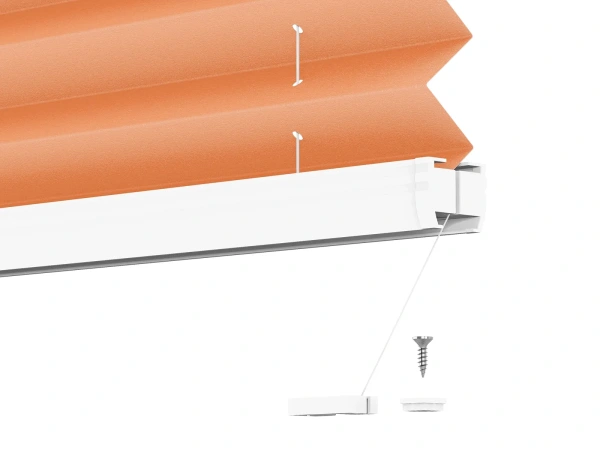 Plisé rolety LUX - látka Orange juice 11075 - PEARL 7