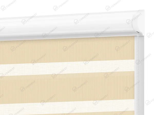 Roleta SWING PREMIUM - deň a noc - látka Miami 1303 - biela káva