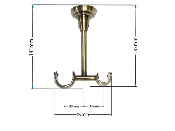 Garniža 25x16mm - 2rady - BOSTON - antik 4