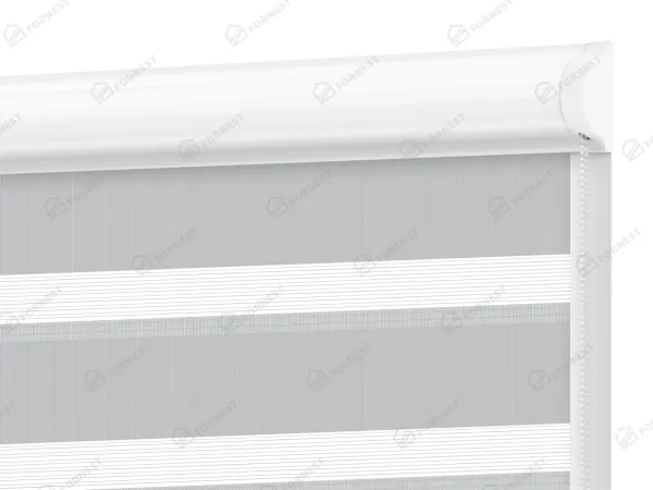 Roleta SWING PREMIUM - deň a noc - látka Zakynthos 12 - sivá