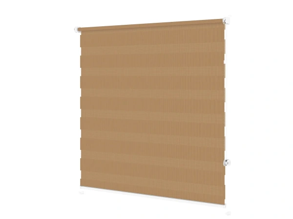 Roleta MINI - deň a noc - látka Miami 1305 - mliečna čokoláda 2