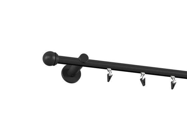 Garniža 19mm drážková tyč - 1rad - TODI MAX - čierna 2