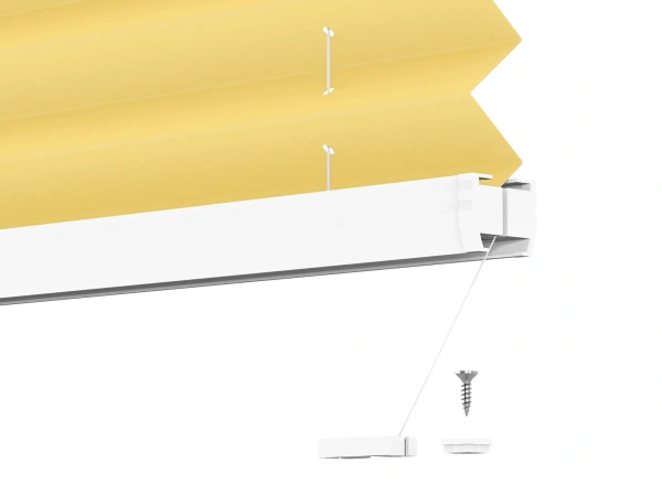 Plisé rolety LUX - látka Lemon fizz 11239 - BLACKOUT (zatemňujúca) 7