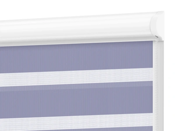 Roleta SWING PREMIUM - deň a noc - látka Bahama 1808 - modrá