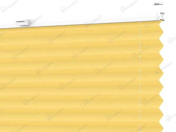 Plisé rolety LUX - látka Lemon fizz 11239 - BLACKOUT (zatemňujúca)